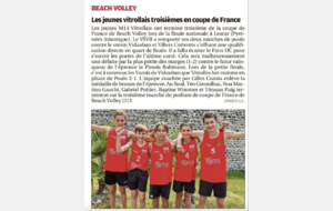 Les jeunes Vitrollais - Coupe de France Beach Volley